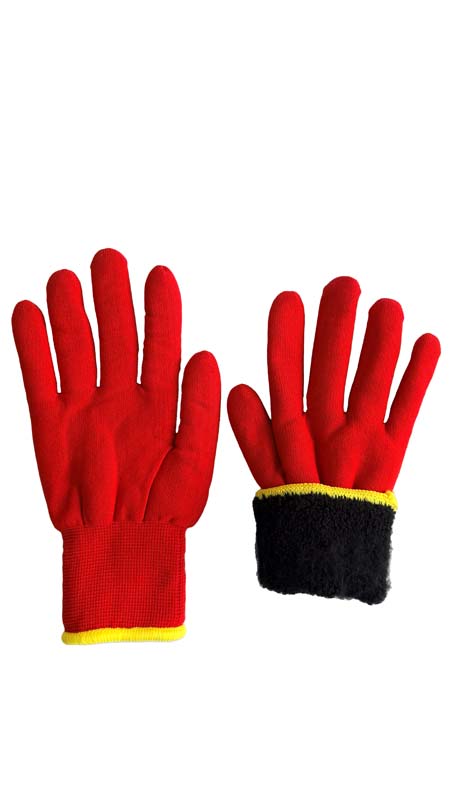 Double-Layer Thermal Gloves Red